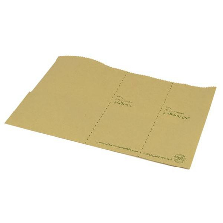 Hitzebeständige Tüte für Wraps, 29 x 20 + 5 cm, 50 Stück