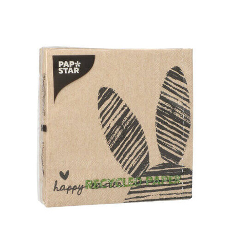 3-lagige Servietten „Bunny 1/4“, 25 x 25 cm, 20 Stück