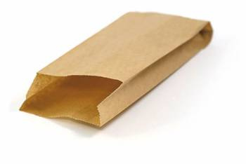 Beutel für französische Hot Dogs, Kraftpapier, 7,5 x 2,5 x 19 cm, 1000 Stück