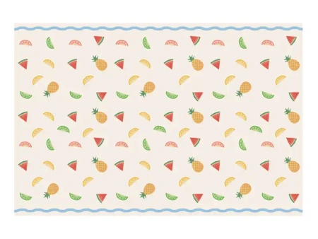 Cremefarbene Papiertischdecke, 120 x 180 cm, 1 Stück