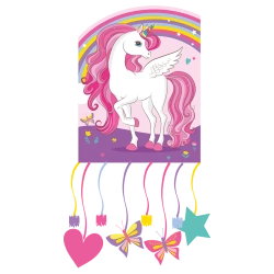 3D-Papier-Piñata „Unicorn“, 21 x 27 cm, 1 Stück