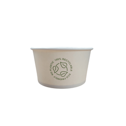 Weiße Papierschale, 350 ml, Durchmesser 115 mm, 25 Stück