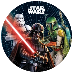 „Star Wars“-Pappteller, 23 cm, 8 Stück