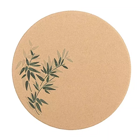 FeelGreen-Pappuntersetzer für Tassen/Gläser, Durchmesser 9 cm, 500 Stück