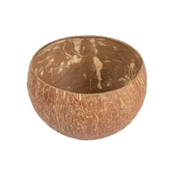Schale aus Kokosnussschale, 200 ml, 9 x 6 cm, 5 Stück