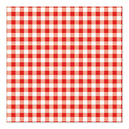 3-lagige Servietten mit Vichy-Karomuster, 1/4, 33 x 33 cm, 30 Stück