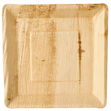 Teller aus Palmblättern 25 x 25 x 2,5 cm 25 Stk.