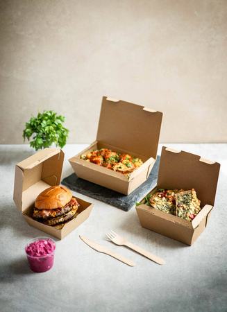 Thermobox aus Papier, 19,5 x 13 x 6 cm, 50 Stück