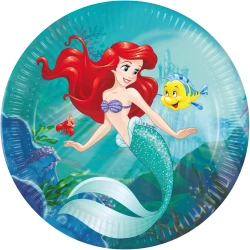 Papierteller „Ariel – Die kleine Meerjungfrau“, 23 cm, 8 Stück
