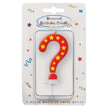 Geburtstagskerze „Sternchen“ „?“ 1 Stück