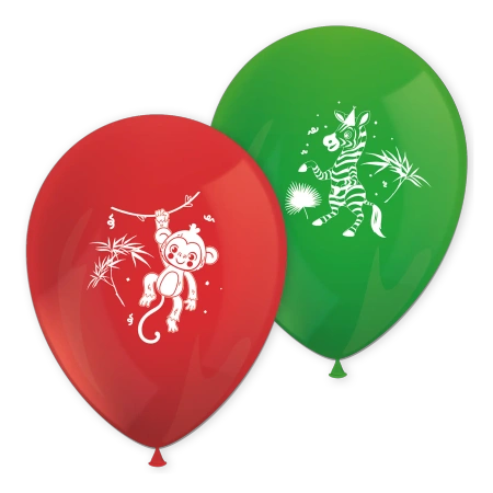 Latexballons „Jungle“, 28 cm, 8 Stück