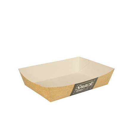 Tiefe Papierschale „Good Food“, 16 x 11 x 4 cm, 50 Stück
