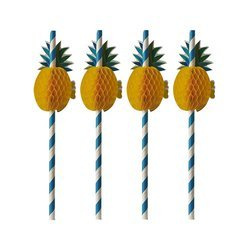 Papierstrohhalme „Ananas“ 6/200 mm, 50 Stück