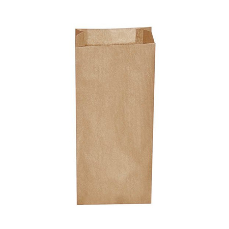 Frühstücksbeutel aus Kraftpapier, 2,0 kg, 14+7 x 32 cm, 500 Stück