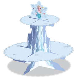 Papier-Cupcake-Ständer „Die Eiskönigin“, Durchmesser 25 cm, Höhe 27 cm, 1 Stück