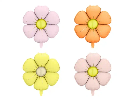 Folienballons für Girlanden "Gänseblümchen", 65 cm, 4 Stk.