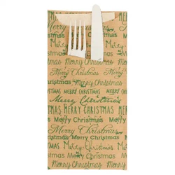 Besteckhüllen mit Serviette „Festive“, 22,5 x 11,2 cm, 250 Stück