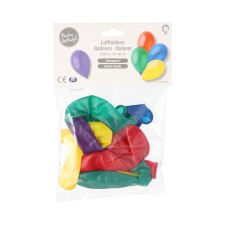 Luftballons „Crystal“ – Mix, 29 cm, 8 Stück
