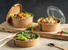 Papierdeckel für Vegware-Kraftschalen, Durchmesser 185 mm, 50 Stück