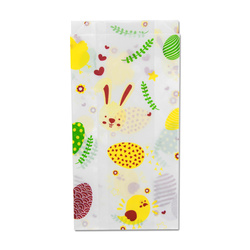 Weiße Papiertüte „Ostern“ 15+6,5 x 29 cm, 1000 Stück