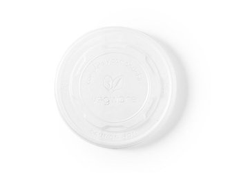 C-PLA-Deckel für Papierbehälter mit einem Durchmesser von 115 mm, 50 Stück