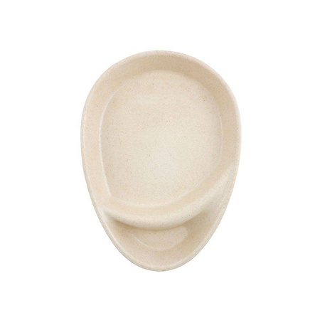 Mehrweg-Zweiteiler-Behälter, cremefarben, 27,5 x 20 x 3,5 cm, 60 Stück