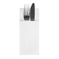 Besteckhüllen, weiß, 40 x 33 cm, 160 Stück