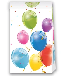 Papiertüten „Sparkling Balloons“ 16 x 22 cm, 4 Stück