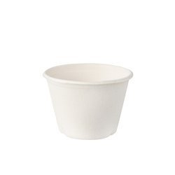 Dressingschälchen aus Zuckerrohr, 100 ml, Durchmesser 7,5 cm, Höhe 5,3 cm, 50 Stück