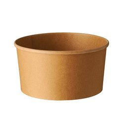 Runder Papierbehälter, 1000 ml, Durchmesser 150 mm, Höhe 7,5 cm, 50 Stück
