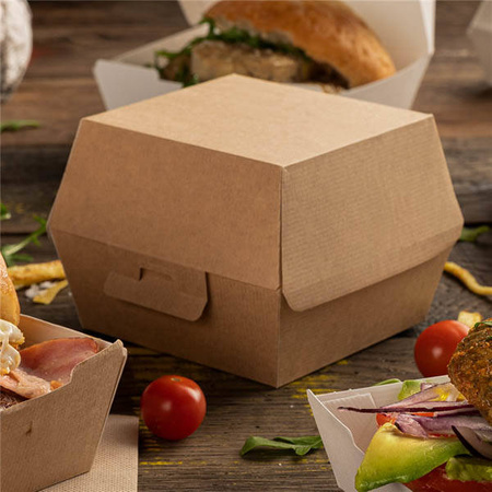 Thermobox für Burger, Größe „L+“, 14,4 x 13,6 x 9,2 cm, 50 Stück