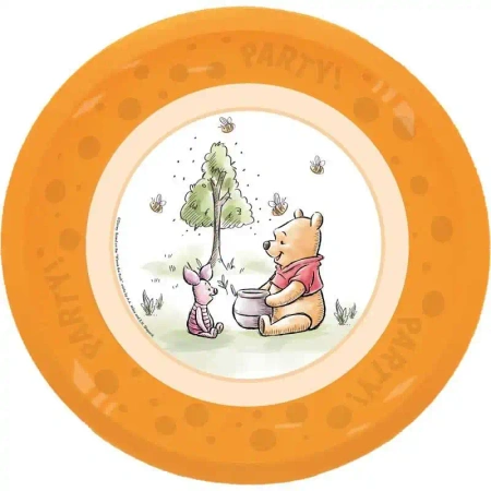 Mehrwegteller „Winnie Puuh“, 21 cm, 4 Stück