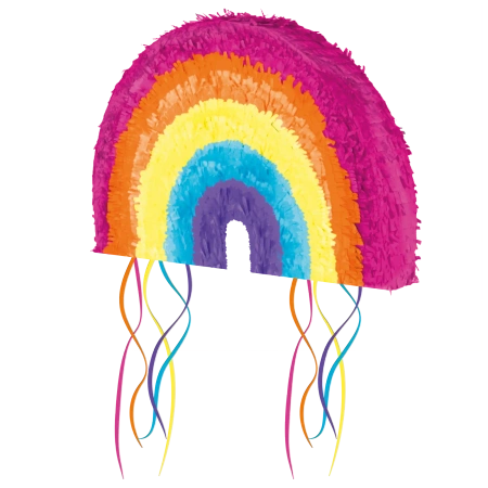 3D-Papier-Piñata „Regenbogen“ 22 x 35 cm, 1 Stück