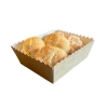 Tiefe Kraftpapier-Schale mit Rand, 11 x 9 x 5 cm, 50 Stück