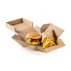Aufklappbare Burger-Box, 13 x 13 x 10 cm, 100 Stück
