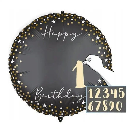 Folienballons „Personalized Milestone“, 46 cm, 1 Stück