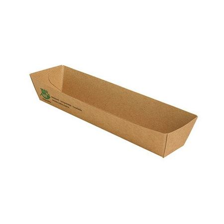 Tiefe Papierschale PURE 18,5 x 3,3 x 3 cm, 80 Stück