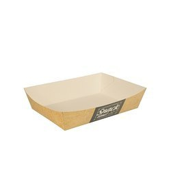 Tiefe Papierschale „Good Food“, 16 x 11 x 4 cm, 50 Stück