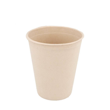 Becher aus Zuckerrohr, 260 ml, Durchmesser 80 mm, 50 Stück
