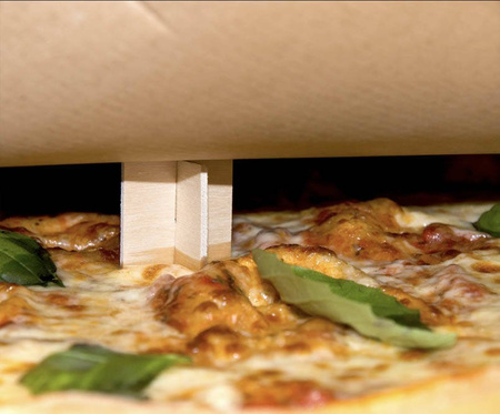Holzständer für Pizza / Mercedes, 100 Stück