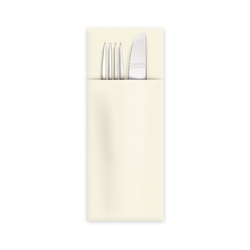 Besteckhüllen, champagnerfarben/beige, 38 x 32 cm, 50 Stück