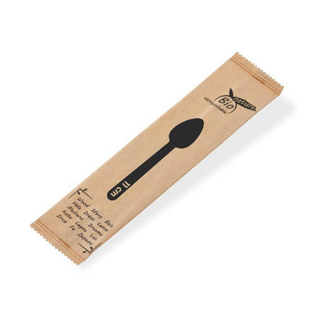 Einzeln verpackte Holzlöffel, 11 cm, 100 Stück