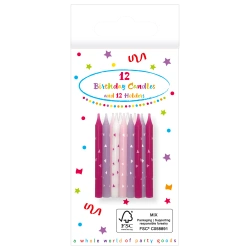Geburtstagskerzen „Unicorn“, 12 Stück