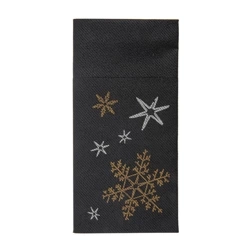 Premium Airlaid-Besteckhüllen „Christmas Night“, 40 x 40 cm, 50 Stück