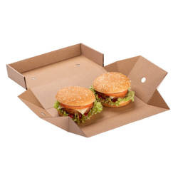 Burger-Box, aufklappbar, 24,5 x 12 x 10 cm, 100 Stück