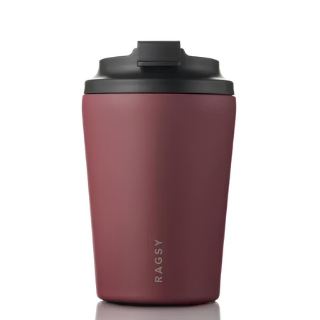 RAGS'y Simply Cup Thermobecher, Burgundy, 340 ml, 1 Stück