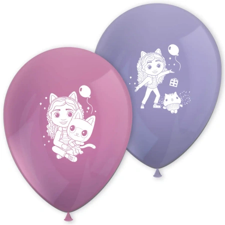 Latexballons „Gabis Katzenhäuschen“, 28 cm, 8 Stück