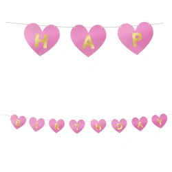 Geburtstagsgirlande aus Papier „My Little Princess“, 2 m, 1 Stück