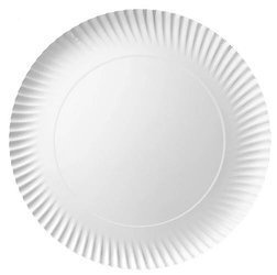Weißer runder Pappteller, 28 cm, 100 Stück