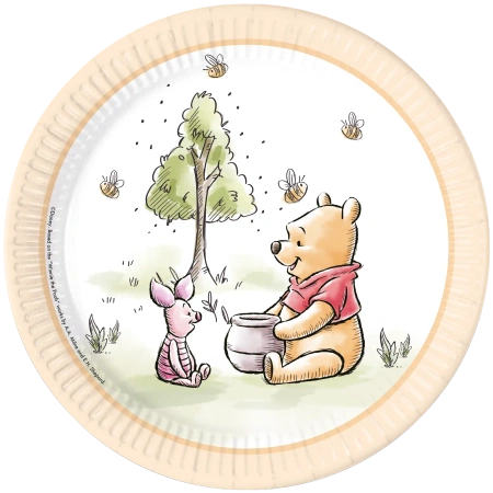 Papierteller „Winnie Puuh“, 23 cm, 8 Stück